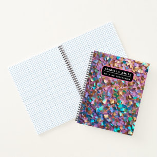 Glitter Modern Opal Holographic Collection Notebook