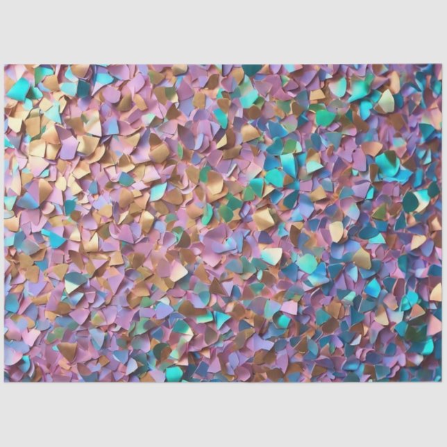 Glitter Modern Opal Holographic Collection Tissue Paper (Front)