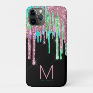 Glitter Monogram iPhone 11 Pro Case
