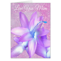 *~* Glitter Mother's Day Love You Flower Customise