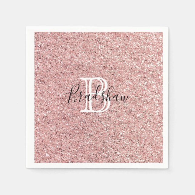 Glitter Name  Napkin (Front)
