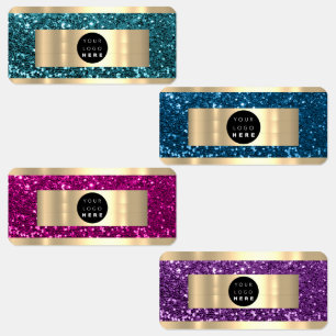 Glitter Name Promotional Online Shop Logo Pink