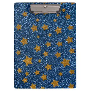 Glitter night sky clipboard