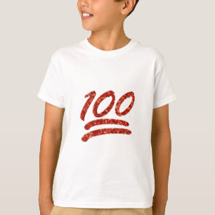 glitter one hundred emoji T-Shirt