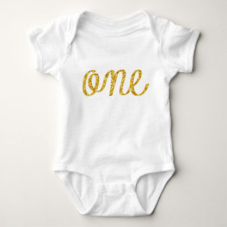 Glitter One T-Shirt Baby Bodysuit