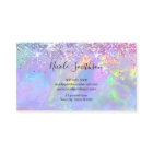 glitter opal business card