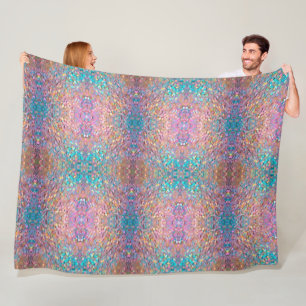 Glitter Opal Holographic Modern Collection Fleece Blanket