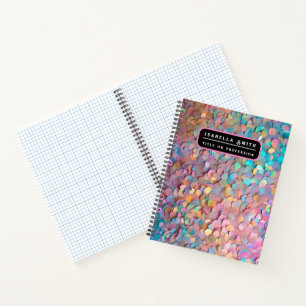 Glitter Opal Holographic Modern Collection Notebook