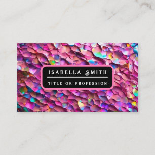 Glitter Opal Holographic Popular Collection Business Card