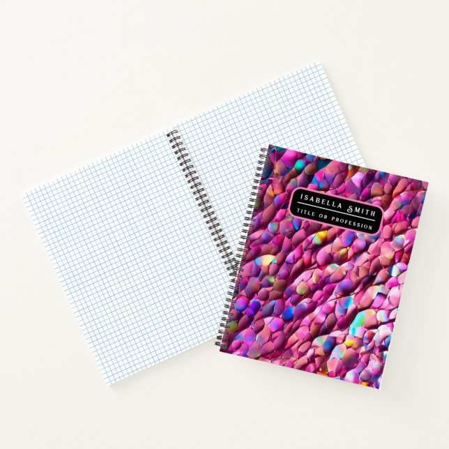 Glitter Opal Holographic Popular Collection Notebook (Inside)