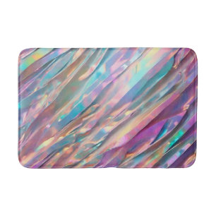Glitter Opal Holographic Trendy Collection Bath Mat