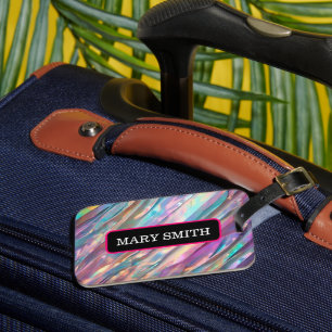 Glitter Opal Holographic Trendy Collection Luggage Tag