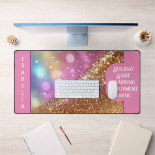 Glitter Opal Popular Holographic Collection Desk Mat