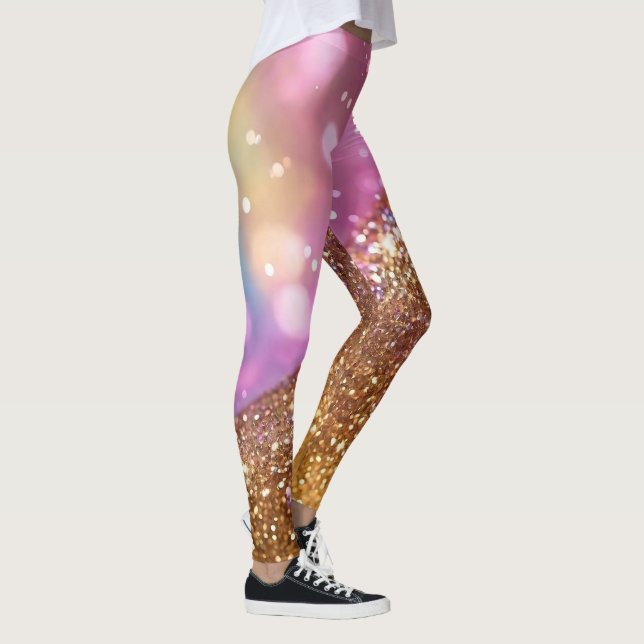 Glitter Opal Popular Holographic Collection Leggings (Right)