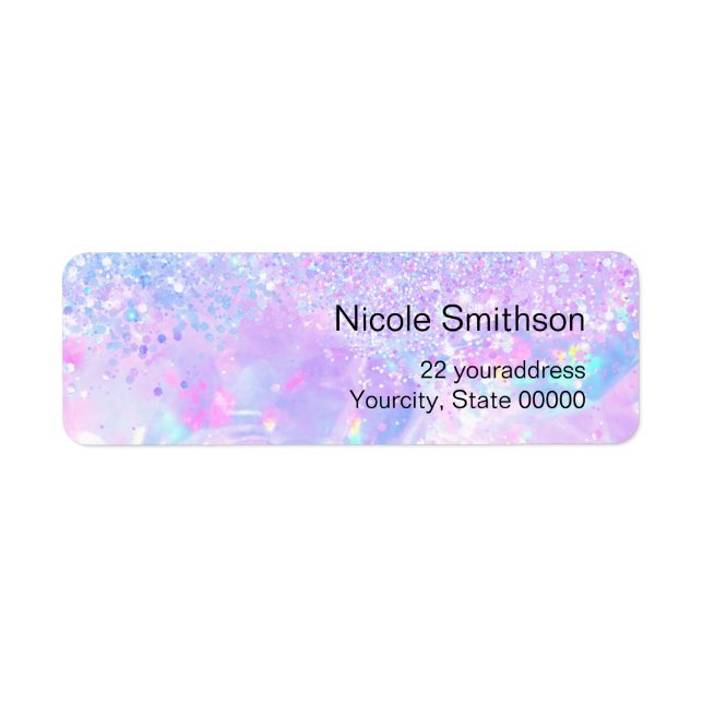 glitter opal purple labels (Front)