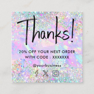 glitter opal texture discount card