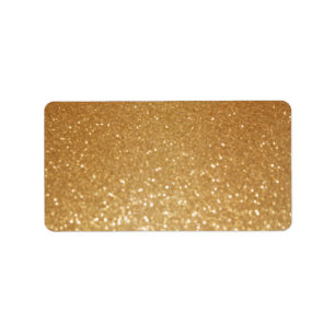 glitter paint address label