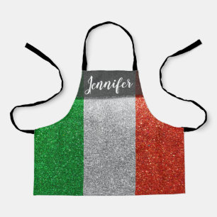Glitter Party Chef Baker Artist Italy Italian Apron