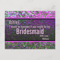 Glitter Party Glam - Will You Be My Bridesmaid?