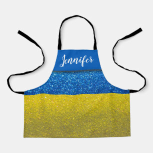Glitter Party Ukrainian Chef Baker Artist Ukraine  Apron