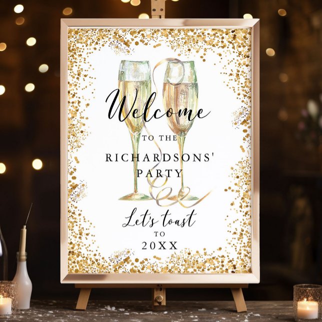 Glitter Party Welcome Sign (Creator Uploaded)