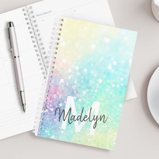 Glitter Pastel Bokeh Girly Colourful Pattern Planner (Creator Uploaded)