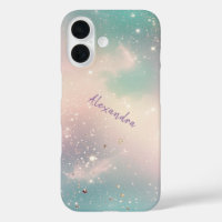 Glitter Pastel Milky Way Galaxy Custom Name