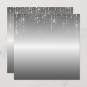 Glitter pattern blank Invitation