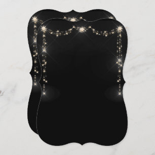 Glitter pattern blank Invitation