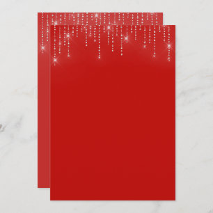 Glitter pattern blank Invitation
