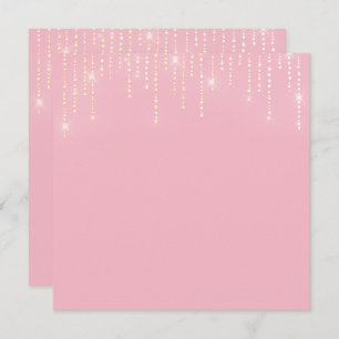 Glitter pattern blank Invitation