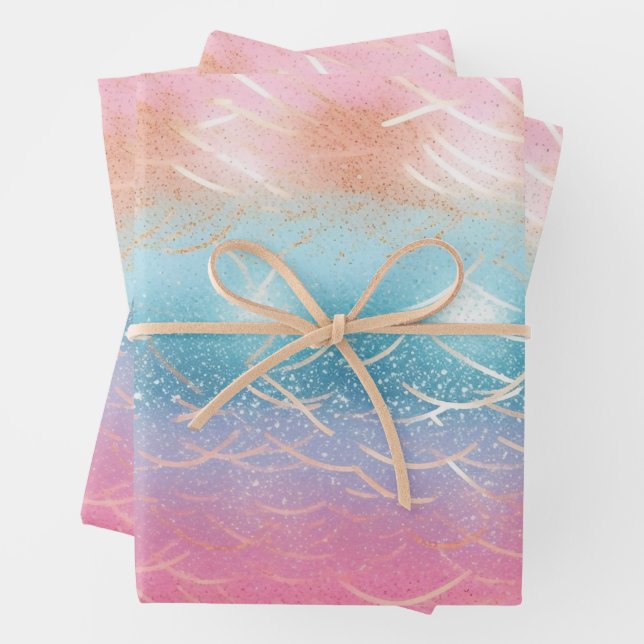 Glitter Pattern  Wrapping Paper Sheet (In situ)