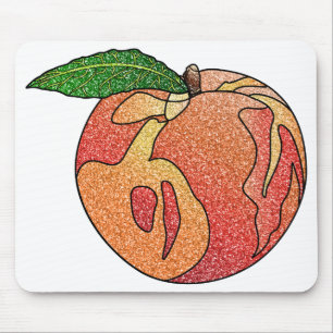 Glitter Peach Mouse Mat