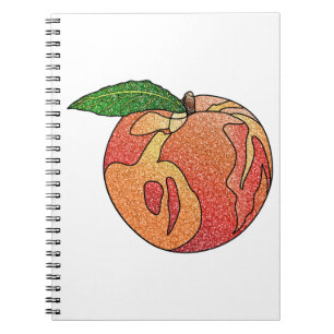 Glitter Peach Notebook