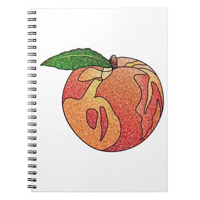 Glitter Peach Notebook (Front)
