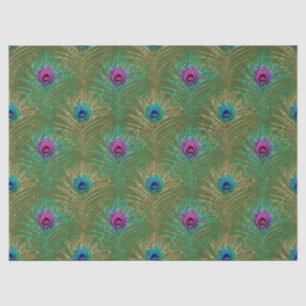 Glitter Peacock Feather Series Design 17 Tissue Paper