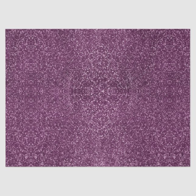Glitter Peacock Feather Series Design 5 Tissue Paper (Front)