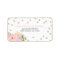 Glitter Peony Wedding Labels