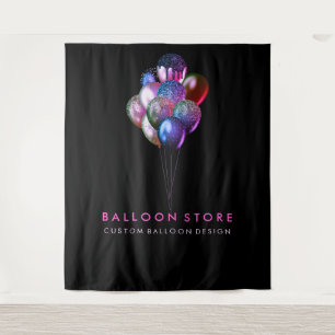 Glitter Pink Balloon Wedding Decor Party Tapestry