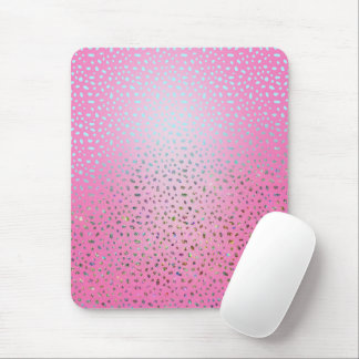 Glitter Pink Cheetah Print Mouse Mat
