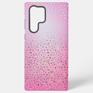 Glitter Pink Cheetah Print Samsung Galaxy Case