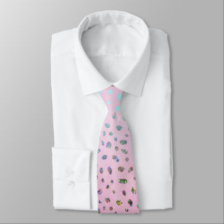 Glitter Pink Cheetah Print Tie
