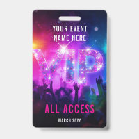 Glitter pink disco VIP concert all access event