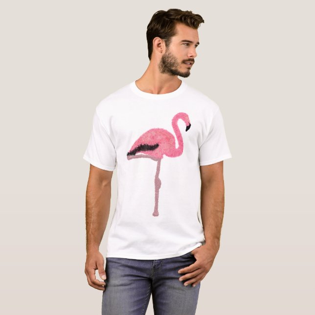 Glitter pink flamingo T-Shirt (Front Full)
