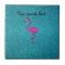 Glitter pink flamingo turquoise glitter