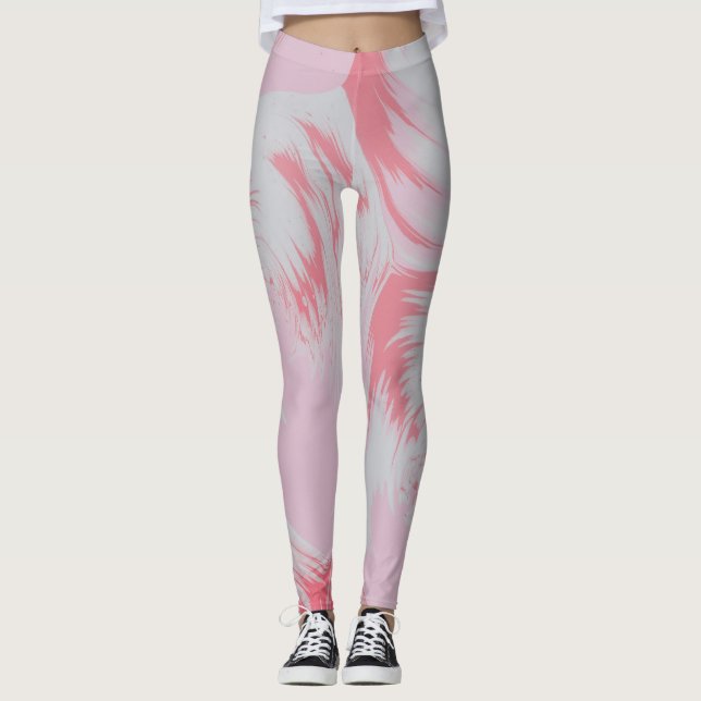 Glitter pink Leggings (Front)