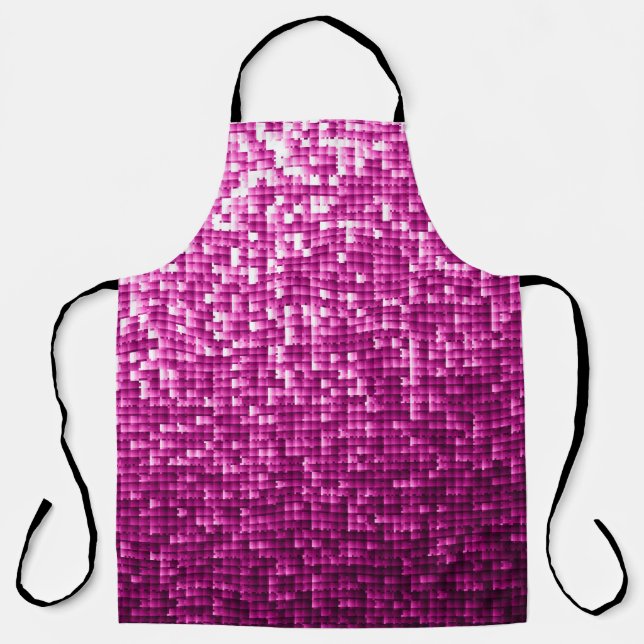 Glitter pink sequins apron (Front)