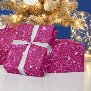 Glitter Pink Wrapping Paper