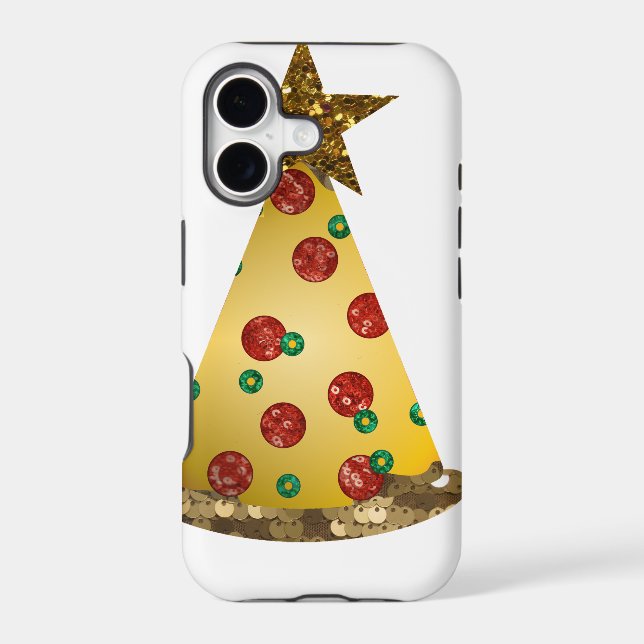glitter pizza christmas tree (Back)