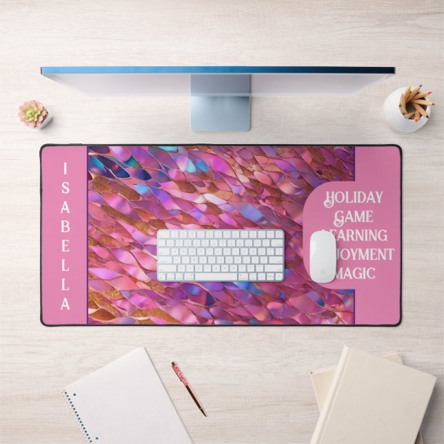 Glitter Popular Opal Holographic Collection Desk Mat (Office 1)